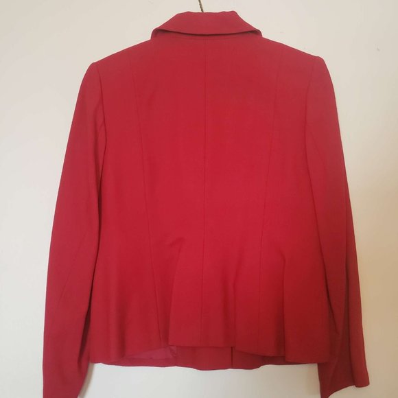 Vintage Amanda Smith Wool Red Jacket/Skirt Suit - Picture 4 of 8